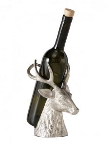 Deer head bottle holder